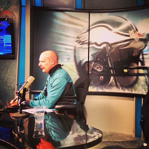 @davespadaro is ready to go for today's Live! TUNE IN on www.philadelphiaeagles.com for Combine updates and more at 12 p.m.