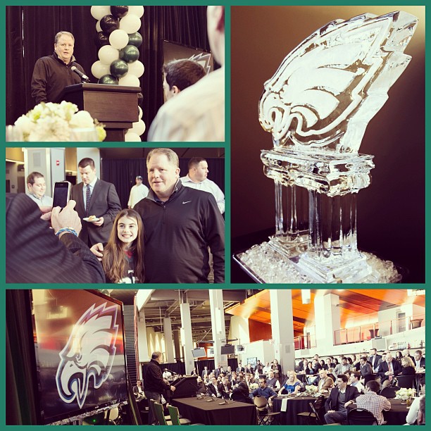 Head Coach Chip Kelly met with team partners and fans this evening at @LFFStadium, and shared with them his excitement for this new era.