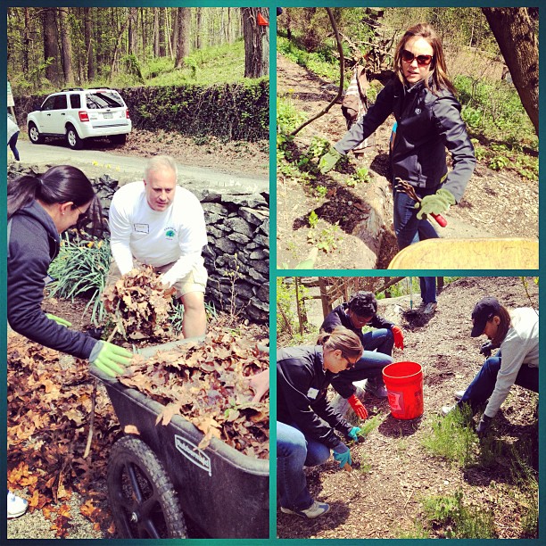 spent the afternoon planting trees and cleaning up Gladwyne's Riverbend Environmental Education Center. Big thanks to all those who are contributing to today!