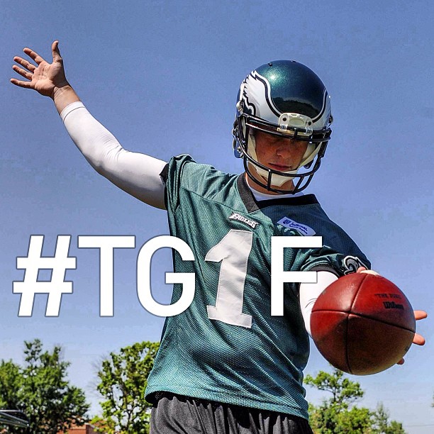 #TGIF: One last weekend before Brad Wing and the rookies report for #EaglesCamp13.