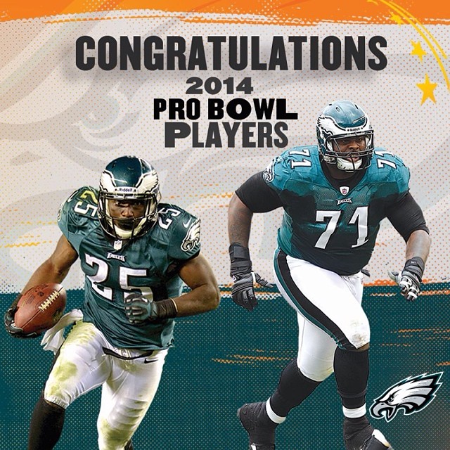 Alooooooha to our 2014 Pro Bowl players: RB LeSean McCoy and T Jason Peters