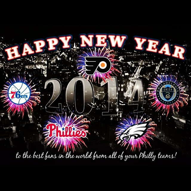 From the City of Brotherly Love to and Philadelphia fans everywhere: Happy New Year and #FlyEaglesFly!