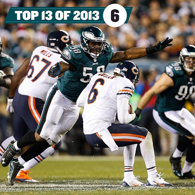 Top 13 of 2013 | No. 6: The Hunter takes flight in a three-sack game.