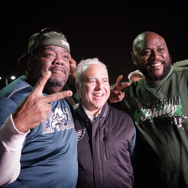 Chairman and CEO Jeffrey Lurie tailgates with the best of 'em: #EaglesNation.