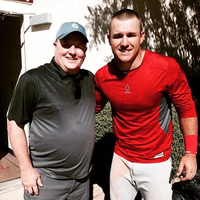 @mlb MVP Mike Trout meets his hero.
