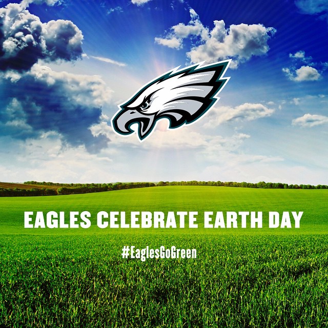 Every day (and especially today) #EaglesGoGreen!