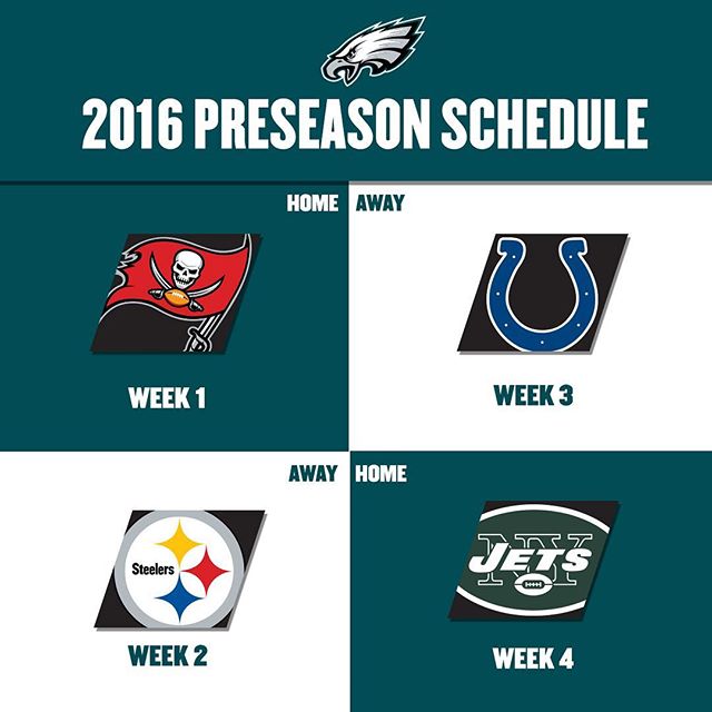 Mark your calendars. The 2016 Preseason Schedule is here!