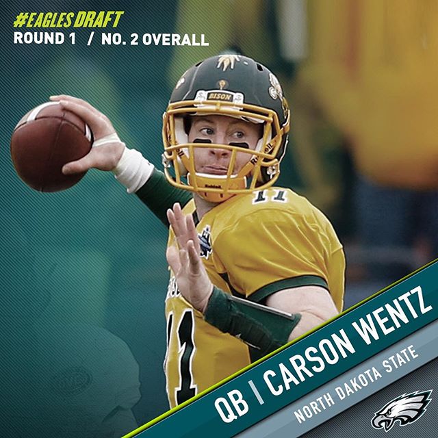 Welcome to Philadelphia, @cj_wentz11! Click the link in our bio for all you need to know about the QB.