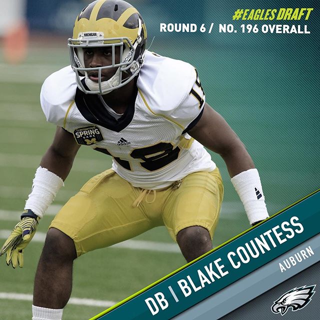 With the 196th pick in the 2016 draft, the select DB Blake Countess.